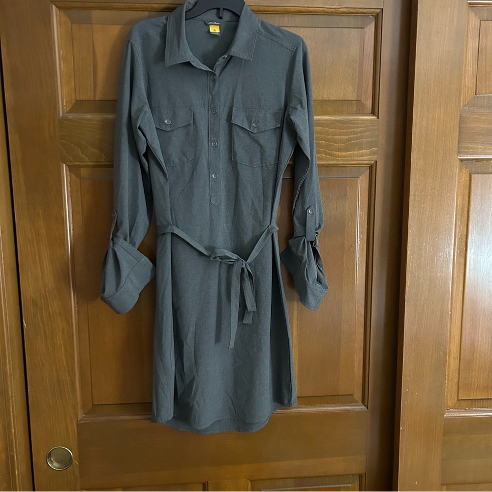 Eddie Bauer gray longsleeve dress
